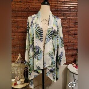 Luxe Blue and Green Patterned Kimono